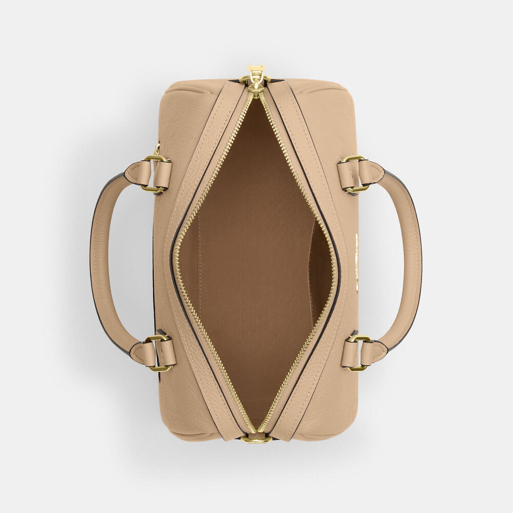 Brand New Coach Rowan Satchel Bag In Signature Leather - Picture 14 of 16